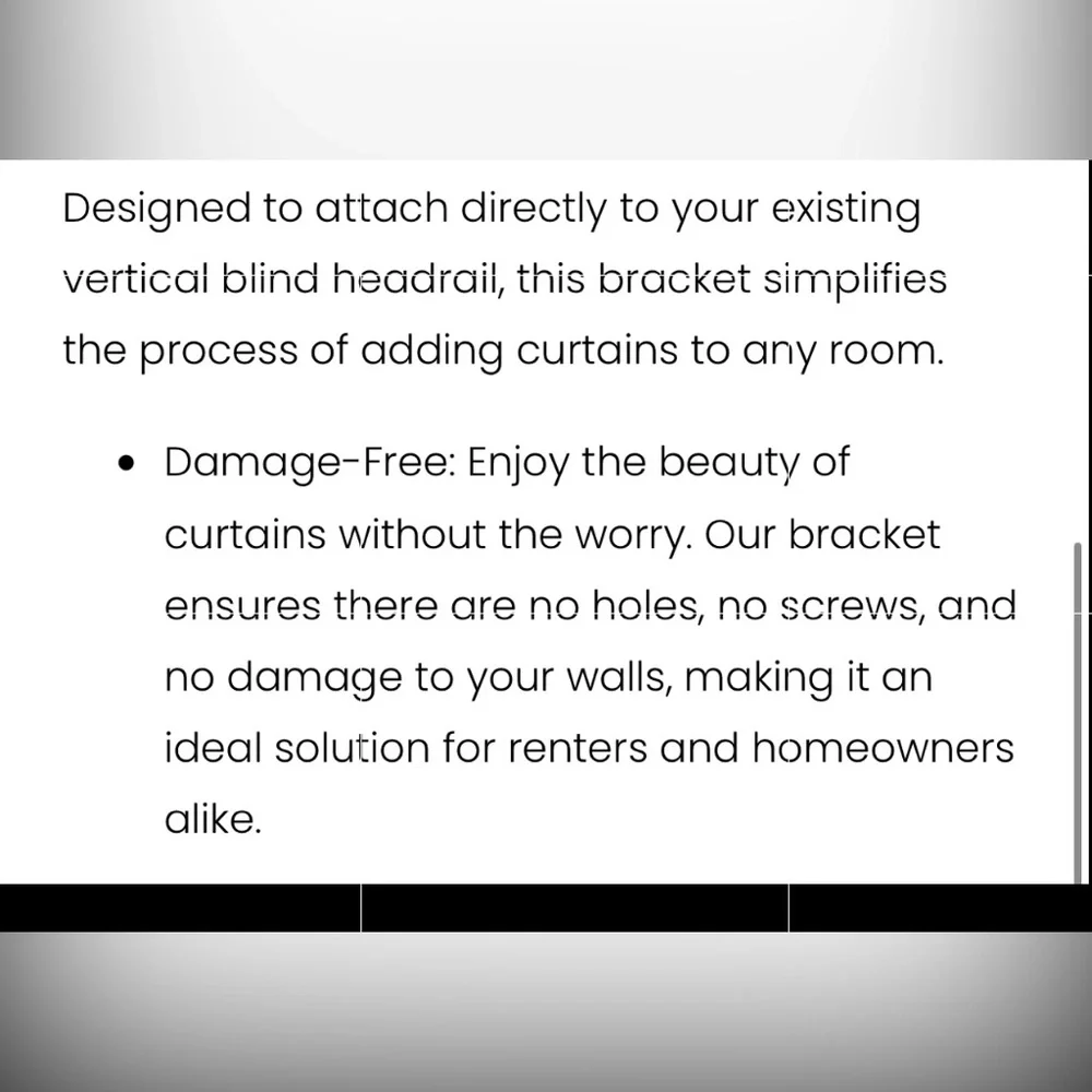 Nono Brackets Curtain Rod Attachment NIB (2 sets of 3 brackets ea)